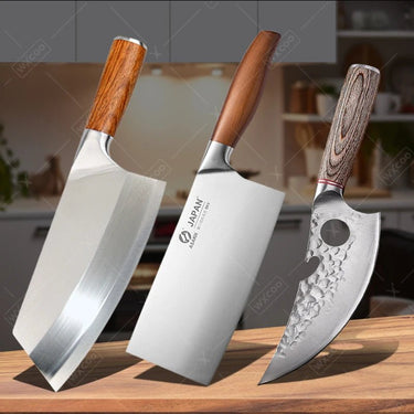 Premium Japanese Stainless Steel Bone Chopping Knife - InspiredGrabs.com